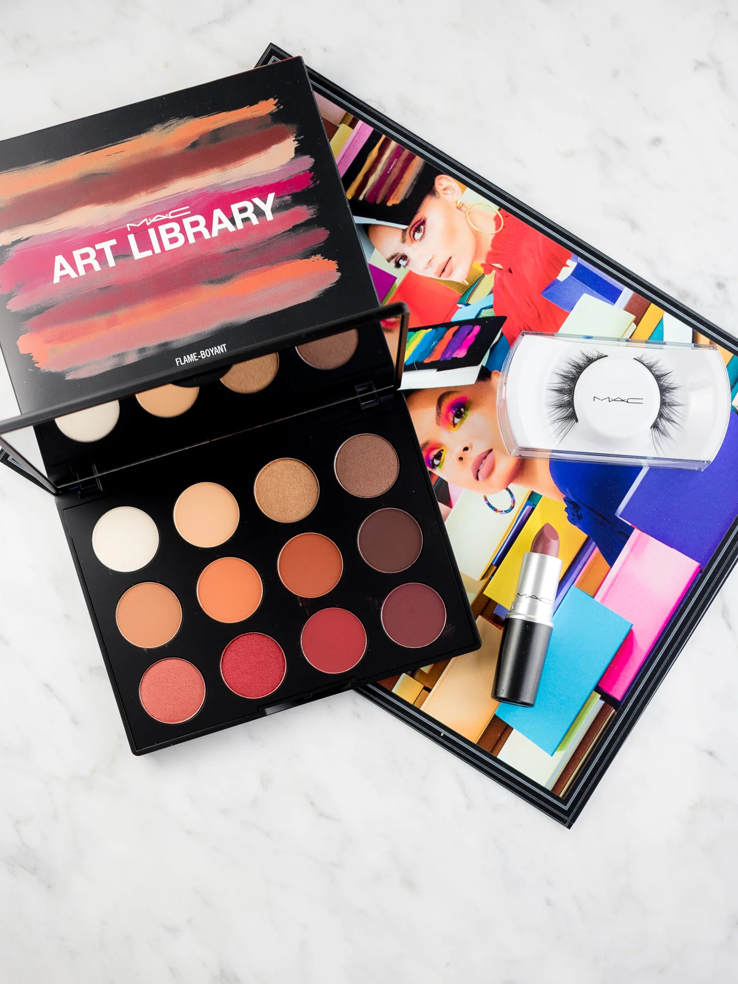 MAC Art Library Featuring the Flame-Boyant Palette